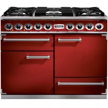 Piano de cuisson gaz							FALCON				Semi Pro DELUXE 110 ROUGE CERISE NICKEL