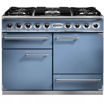 Piano de cuisson gaz							FALCON				Semi Pro DELUXE 110 BLEU DE CHINE NICKEL