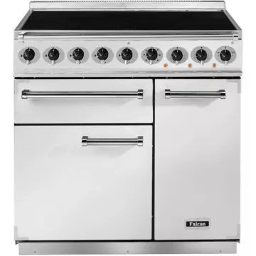 Piano de cuisson induction							FALCON				Semi Pro DELUXE 90 BLANC NICKEL BROSSÉ