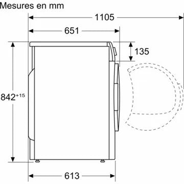 Sèche linge pompe à chaleur							BOSCH				WQB246C0FR Série 8