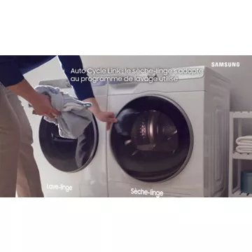 Sèche linge pompe à chaleur							SAMSUNG 				DV80T5220AW