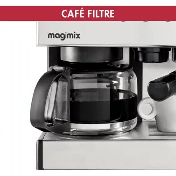 Expresso combiné cafetière							MAGIMIX				11423 AUTO CHROME MAT