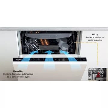 Lave vaisselle encastrable 							WHIRLPOOL				WSIO3O34PFEX 6ème sens