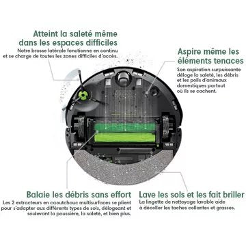 Robot Aspirateur Laveur							IROBOT				Roomba Combo J7+ C755840 Reconditionné