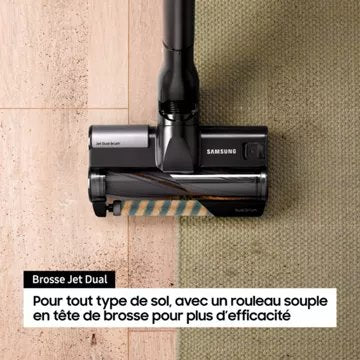 Aspirateur balai							SAMSUNG 				Pack Jet 85 Pet + Double serpillière spray + 2ème filtre