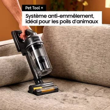 Aspirateur balai							SAMSUNG 				Pack Jet 85 Pet + Double serpillière spray + 2ème filtre