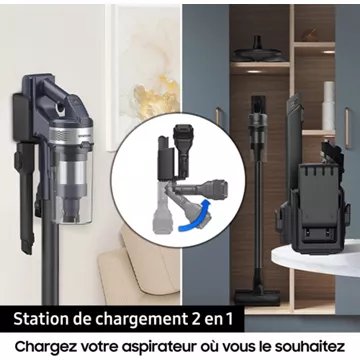 Aspirateur balai							SAMSUNG 				Pack Jet 85 Pet + Double serpillière spray + 2ème filtre