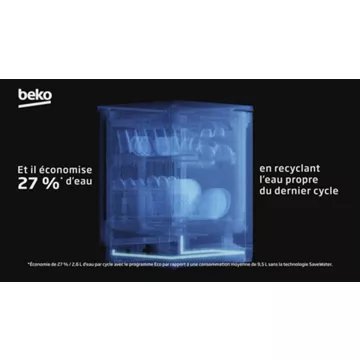 Lave vaisselle 60 cm							BEKO				BDFN38641XC - SaveWater