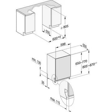 Lave vaisselle encastrable 							MIELE				G 5150 SCVi