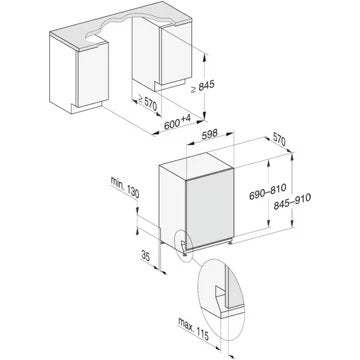 Lave vaisselle encastrable 							MIELE				G 7985 SCVi XXL AutoDos k2o