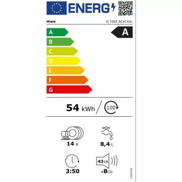 Lave vaisselle encastrable 							MIELE				G7265 SCVi XXL