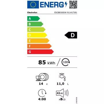 Lave vaisselle 60 cm							ELECTROLUX				ESC88300SW ComfortLift