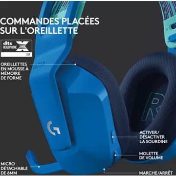 Casque gamer							LOGITECH				G733 LIGHTSPEED Blue