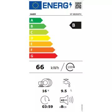 Lave vaisselle 60 cm							HAIER				XF 6B2M3PX