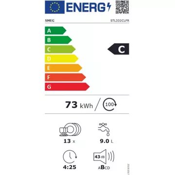 Lave vaisselle encastrable 							SMEG				STL332CLFR
