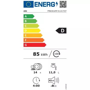 Lave vaisselle 60 cm							AEG				FFB83816PM ComfortLift Reconditionné