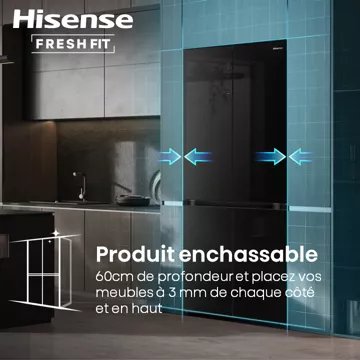 Réfrigérateur multi portes							HISENSE				RQ768N4GBE freshfit