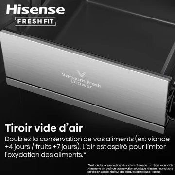 Réfrigérateur multi portes							HISENSE				RQ768N4GBE freshfit