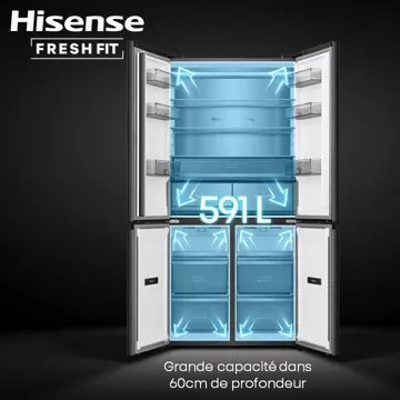 Réfrigérateur multi portes							HISENSE				RQ768N4GBE freshfit