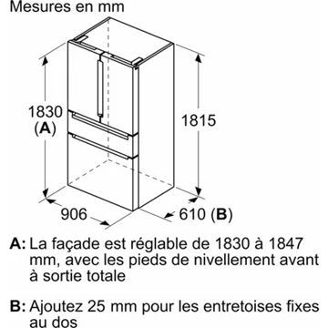 Réfrigérateur multi portes							SIEMENS				KF96RSBEA IQ700 cave à vin