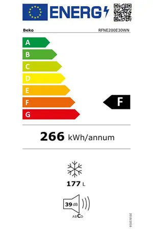 Congélateur armoire Beko RFNE200E30WN / RFNM 200E30WN Beko