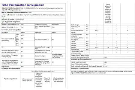 Réfrigérateur américain Haier HSW59F18EIPT Haier