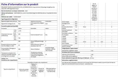 Réfrigérateur américain Haier HSW59F18EIPT Haier