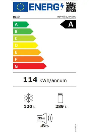 Réfrigérateur congélateur en bas Haier HDPW5620ANPD Haier