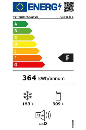 Refrigerateur congelateur en bas Hotpoint HA70BI31S Hotpoint