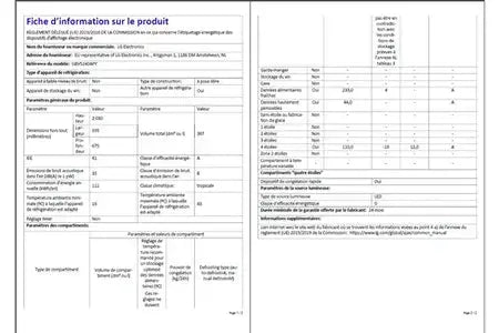 Réfrigérateur congélateur en bas Lg GBV5240APY Lg