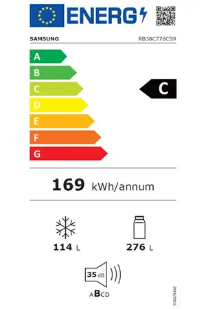 Refrigerateur congelateur en bas Samsung RB38C776CS9 Samsung