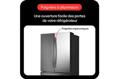 Réfrigérateur multi-portes Lg GMZ765SBHJ - Instaview Miroir Lg