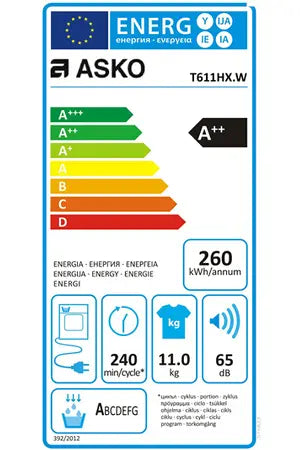 Sèche-linge ASKO T611HX.W Asko