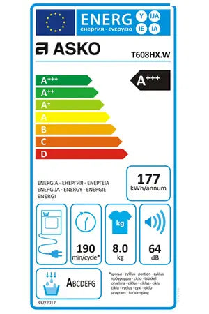 Sèche-linge Asko T608HX.W Asko