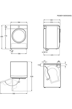 Sèche-linge Electrolux EW6C4753CB Electrolux