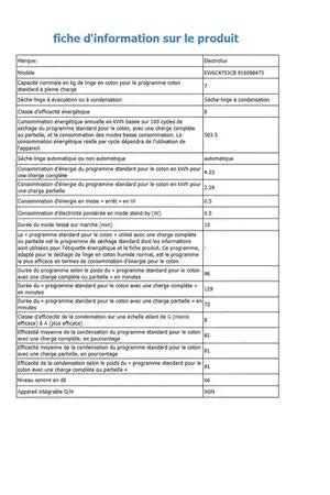 Sèche-linge Electrolux EW6C4753CB Electrolux