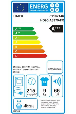 Sèche-linge Haier HD90-A3979 Haier