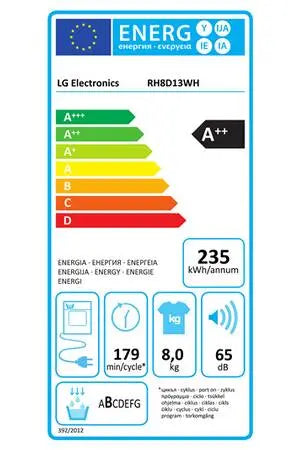 Sèche-linge Lg RH8D13WH Lg