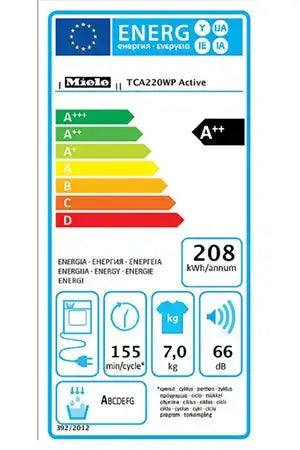 Sèche-linge Miele TCA220WP Miele