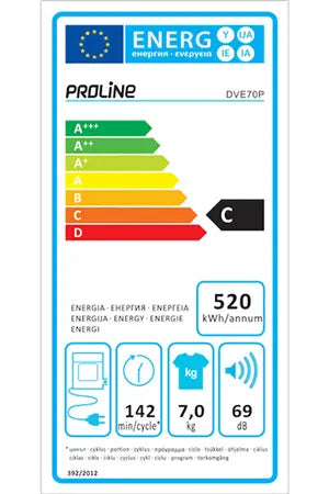 Sèche-linge Proline DVE70P Proline