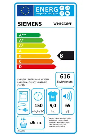 Sèche-linge Siemens WT45G429FF Siemens