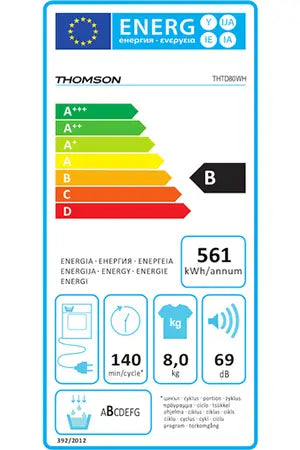 Sèche-linge Thomson THTD80WH Thomson